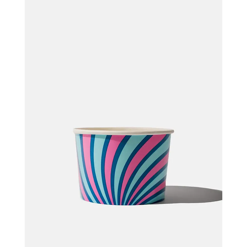Multi-Colour Paper Ice Cream Cups - 8oz / 355ml
