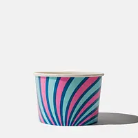 Multi-Colour Paper Ice Cream Cups - 8oz / 355ml
