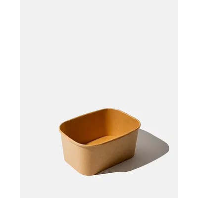 Kraft Rectangular Kraft Bowls - 1000ml