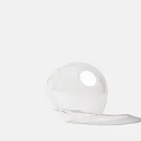 Clear rPET Smoothie Dome Lids - 16oz-20oz Compatible