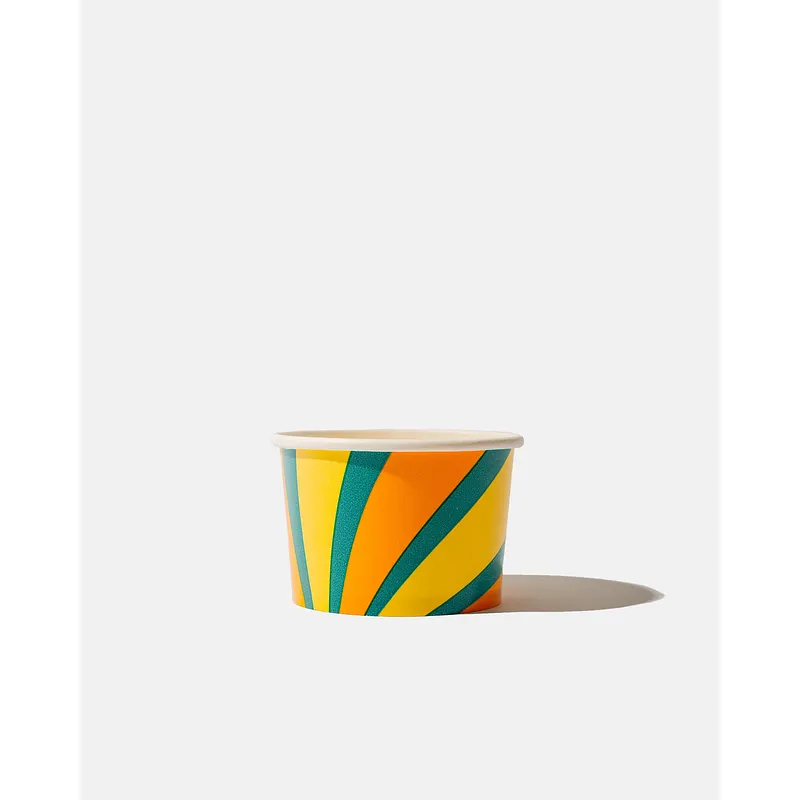 Multi-Colour Paper Ice Cream Cups - 4oz / 118ml