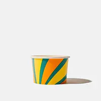 Multi-Colour Paper Ice Cream Cups - 4oz / 118ml