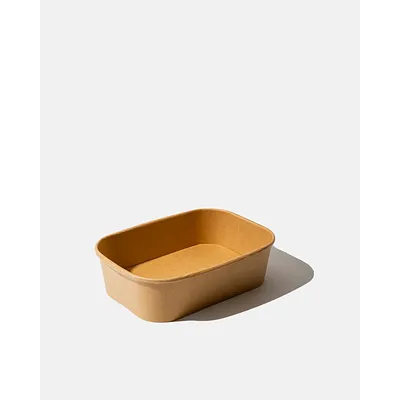 Kraft Rectangular Kraft Bowls - 500ml