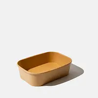 Kraft Rectangular Kraft Bowls - 500ml