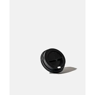 Black PP Coffee Cup Sip Lids - 8oz / 227ml
