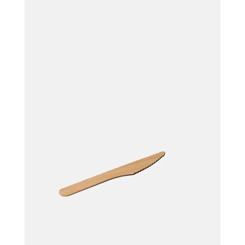 Wood Compostable Disposable Wooden Knives - 160mm