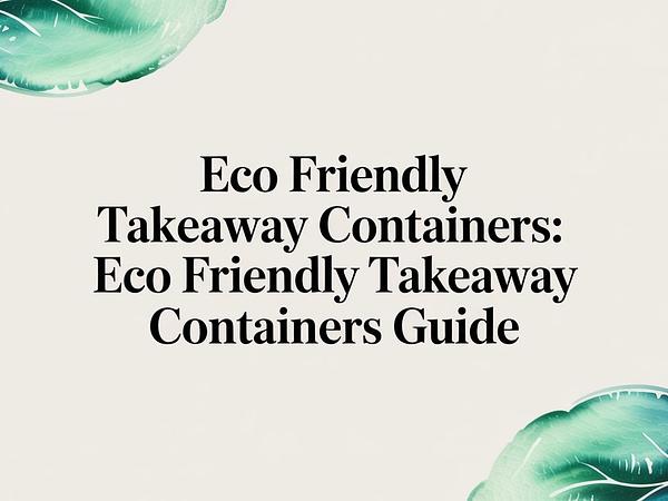 Eco Friendly Takeaway Containers: A Guide for UK Food Businesses