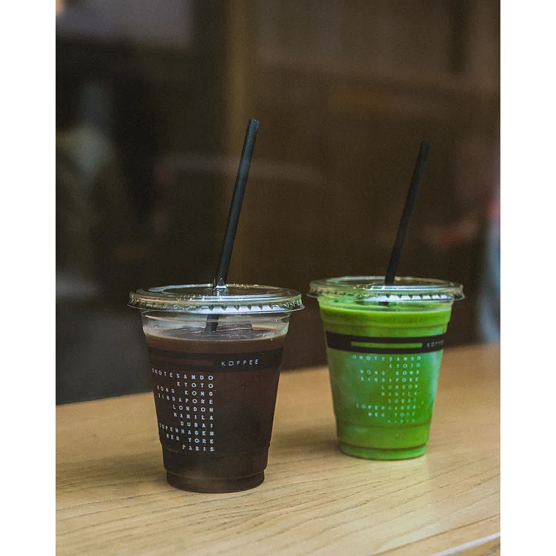 Clear rPET Smoothie Cups - 12oz / 340ml lifestyle