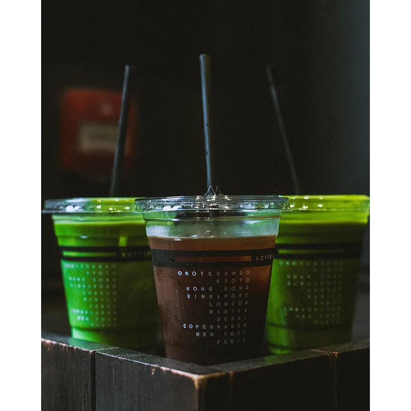 Clear rPET Smoothie Cups - 16oz / 455ml lifestyle