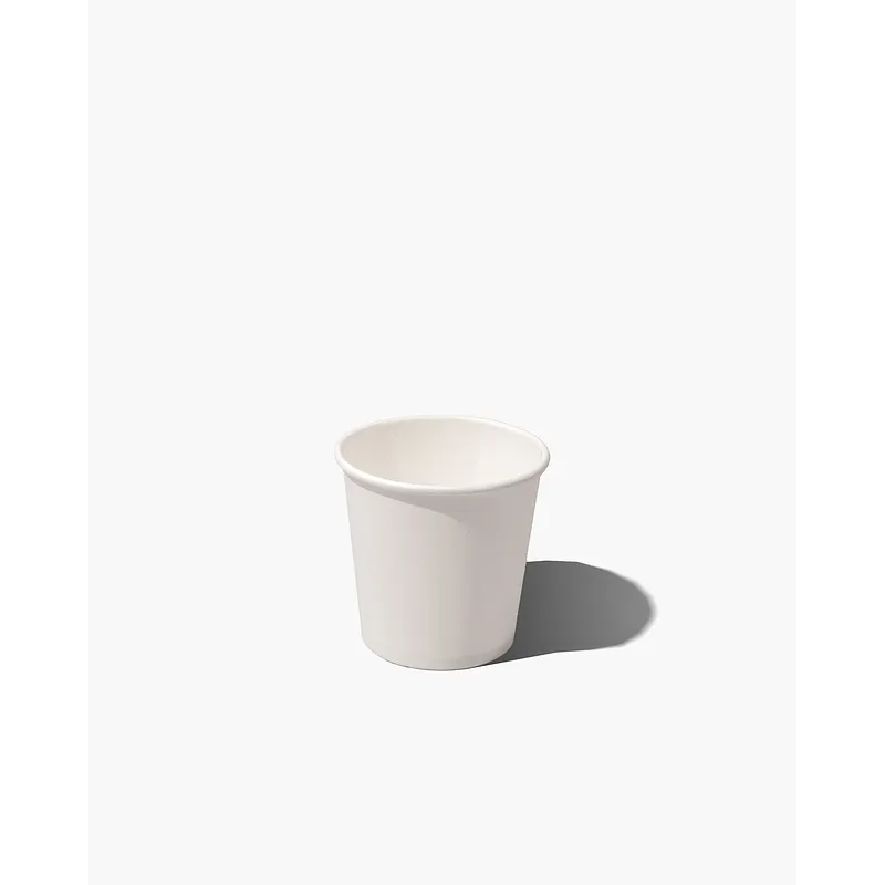 White Paper Single Wall Coffee Cups - 4oz / 114ml