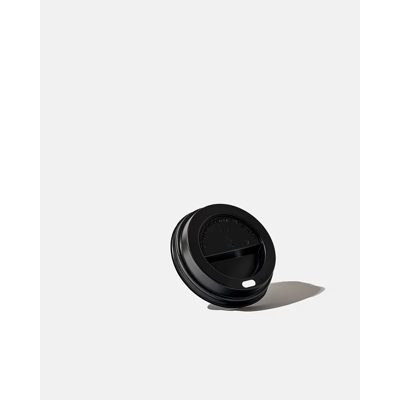 Black PP Coffee Cup Sip Lids - 4oz / 118ml