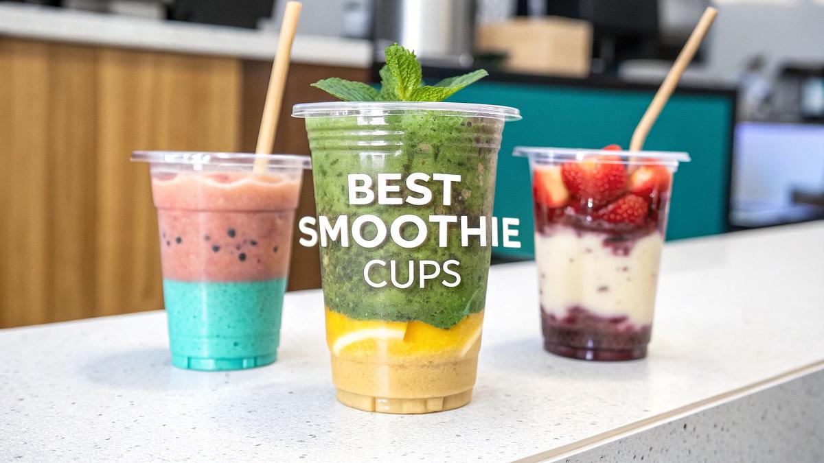 Best Smoothie Cups for Takeaway Businesses: Sizes, Lids, Materials and Buying Tips