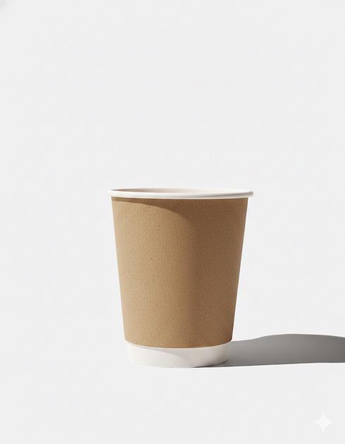 Kraft Paper Double Wall Coffee Cups - 8oz / 227ml