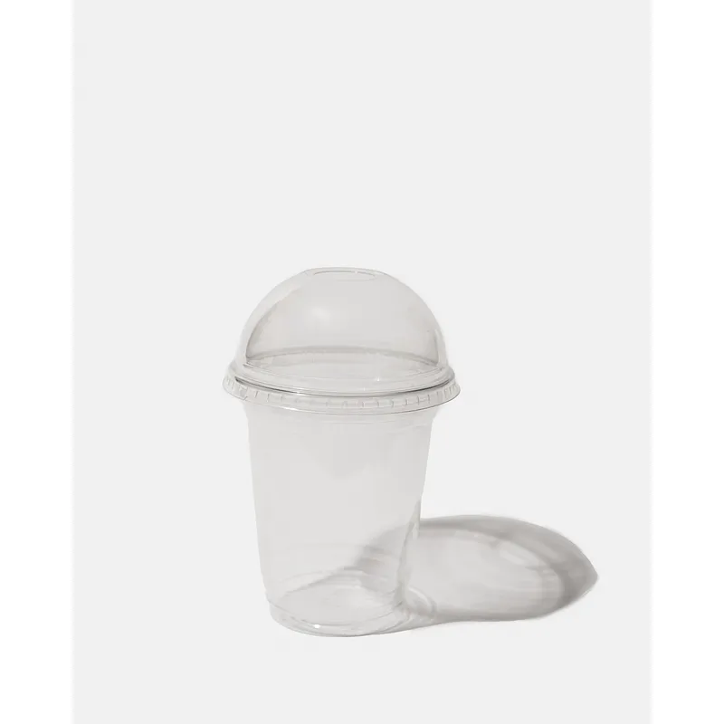Clear rPET Smoothie Dome Lids - 16oz-20oz Compatible lifestyle