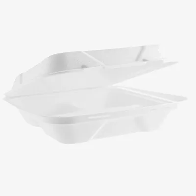 Vegware Bagasse Lunch Box - 207 x 240 x 69mm