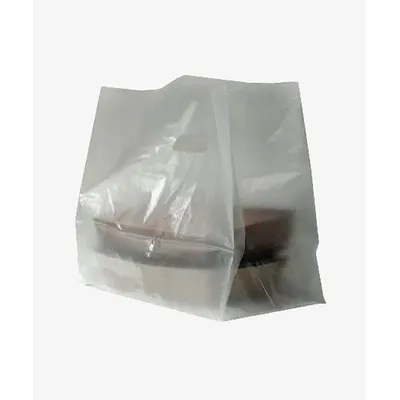 Frosted Plastic Carrier Bag/Takeaway Bag - 270mm