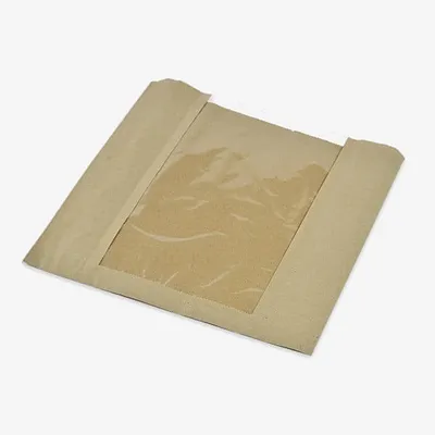 Vegware Kraft Window Bag - 254 x 254mm