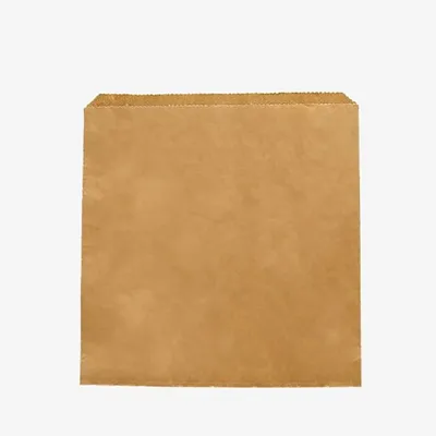Vegware Kraft Flat Bag - 254 x 254mm