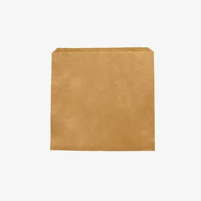 Vegware Kraft Flat Bag - 178 x 178mm