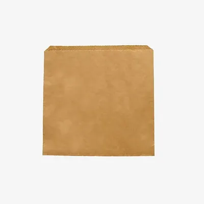 Vegware Kraft Flat Bag - 8 x 8 inch