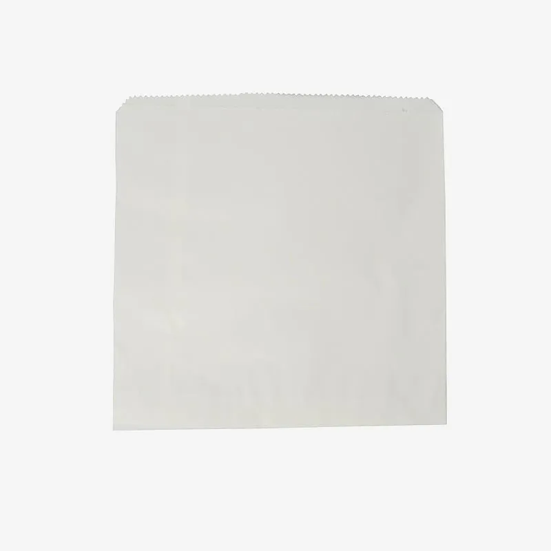 Vegware White Kraft Flat Bag - 305 x 305mm