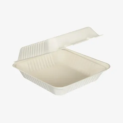 White Fibre Clamshell Box - 9in