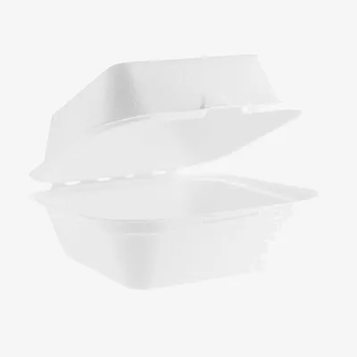 Vegware Bagasse Heavyweight Burger Box - 5in