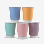 Vegware Feel Good Double Wall Hot Cup (Fits 89 Series Lid) - 12oz