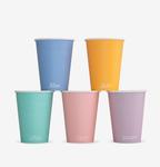 Vegware Single Wall Feel Good Takeaway Hot Cup, (Fits 89 Series) - 12oz
