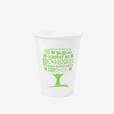 Vegware Single Wall Hot Cup, 89 Series Green Tree (Single Wall Hot Cup, 89 Series Green Tree)