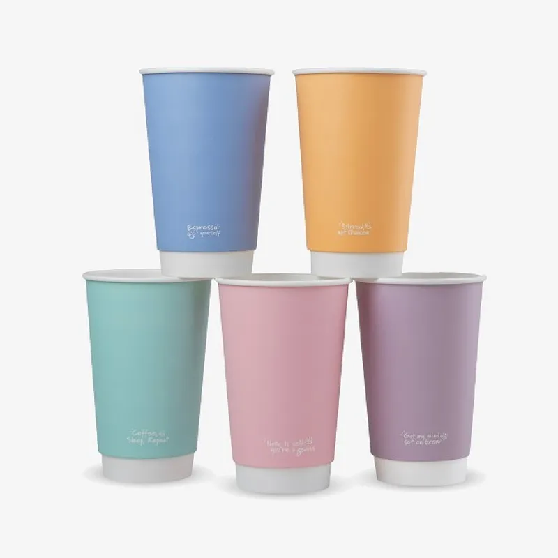 Vegware Feel Good Double Wall Hot Cup - 16oz