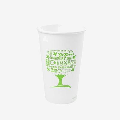 Vegware Single Wall Hot Cup, 89 Series Green Tree (Single Wall Hot Cup, 89 Series Green Tree)