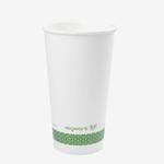 Vegware White Single Wall Takeaway Hot Cup, 89 Series - 20oz
