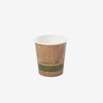 Vegware Brown Kraft Single Wall Takeaway Hot Cup, 62 Series - 4oz