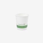 Vegware White Single Wall Takeaway Hot Cup, 62 Series - 4oz