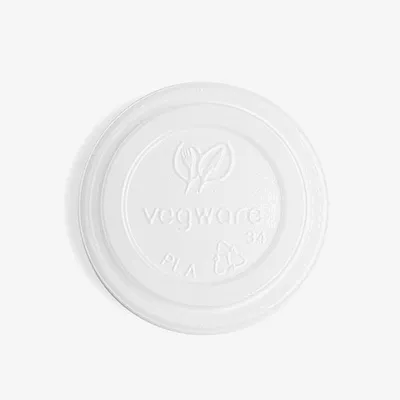 Vegware CPLA 62-Series Hot Cup Lid - 65 x 15mm