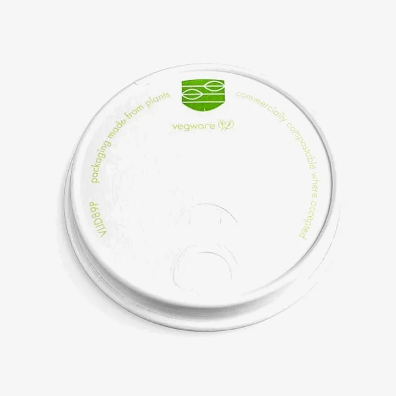 Vegware Paper 89-Series Takeaway Hot Cup Lid - 89 x 10mm