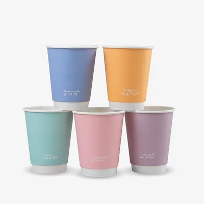 Vegware Feel Good Double Wall Hot Cup - 8oz