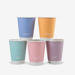 Vegware Feel Good Double Wall Hot Cup (Fits 79 Series Lid) - 8oz