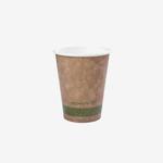 Vegware Brown Kraft Single Wall Takeaway Hot Cup, 79 Series - 8oz