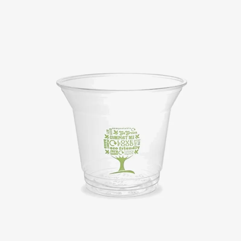 Vegware PLA Cold Cup, 96 Series- Green Tree - 9oz