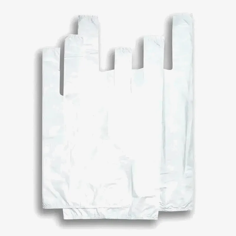 White Carrier Bags - 11 x 17 x 21
