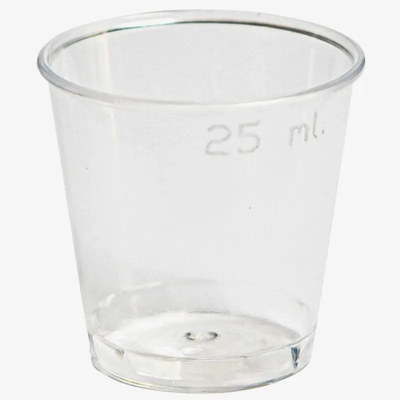Plastic Shot Glasses - 25ml
