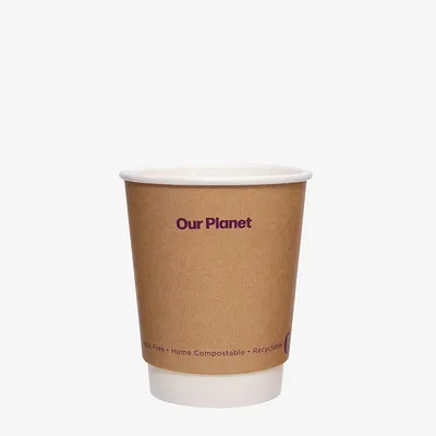 Planetware Double Wall Takeaway Cup - 6oz