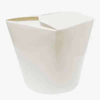 White Food Pail PE-Lined Leak-Resistant - 26 oz