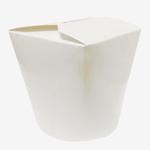 White Food Pail PE-Lined Leak-Resistant - 26 oz