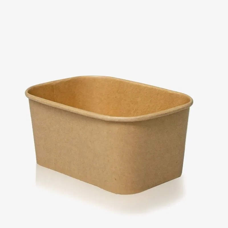 Kraft Food Tray PE-Lined - 1000 ml