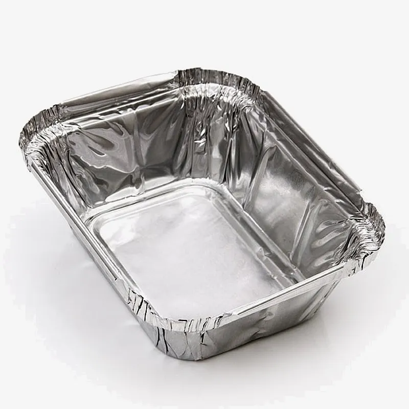 No. 1 Aluminium Foil Food Containers - 250ml/8.7oz - 122 x 100 x 33mm