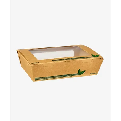 Kraft Tuck Top Window Salad Box - 700ml