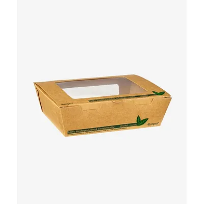 Kraft Tuck Top Window Salad Box - 900ml